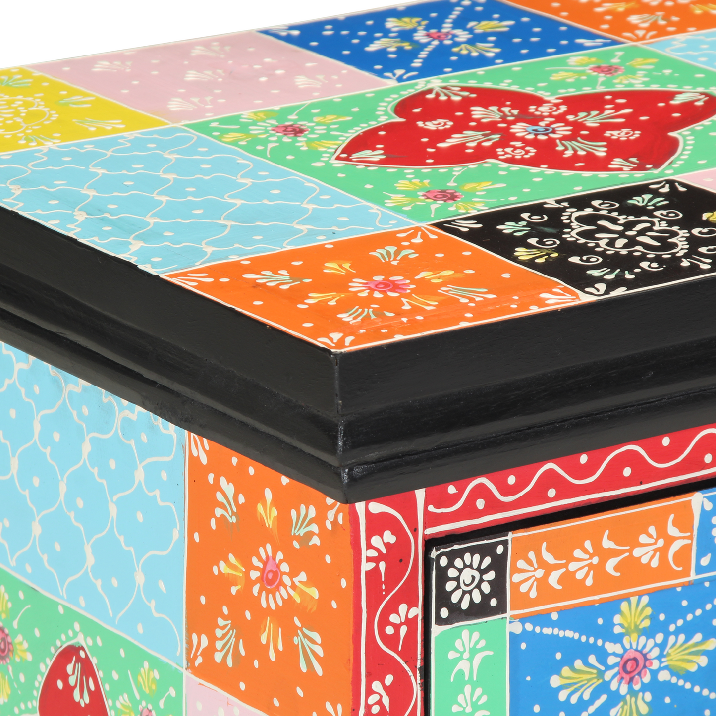 Nattbord Sengbord Tre Flerfarget 40x35x45 cm