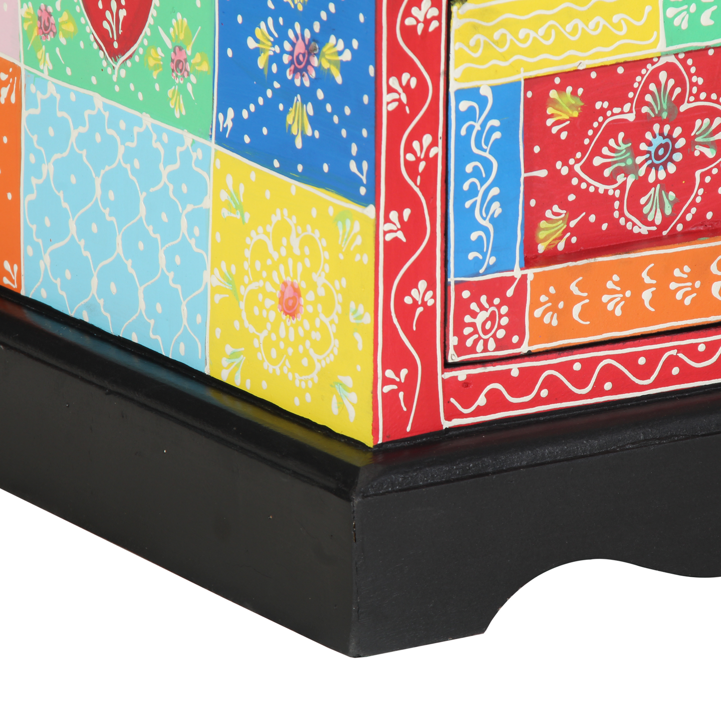 Nattbord Sengbord Tre Flerfarget 40x35x45 cm