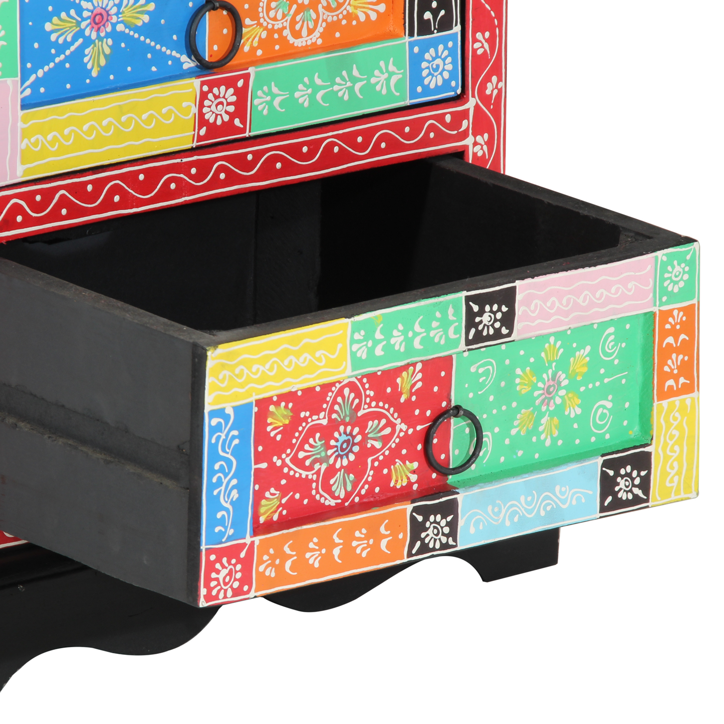 Nattbord Sengbord Tre Flerfarget 40x35x45 cm