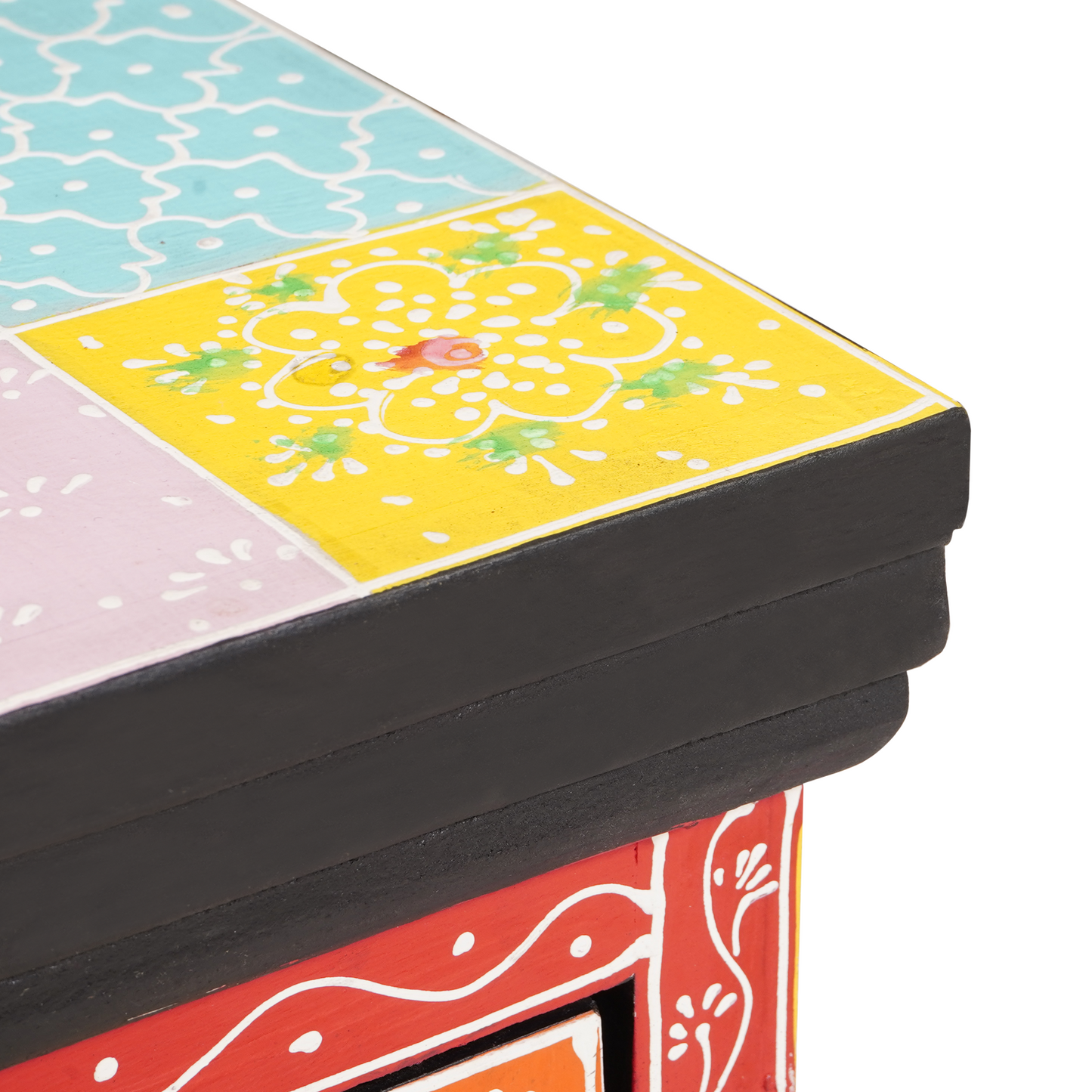 Nattbord Sengbord Tre Flerfarget 40x30x40 cm Solid Tre Mango