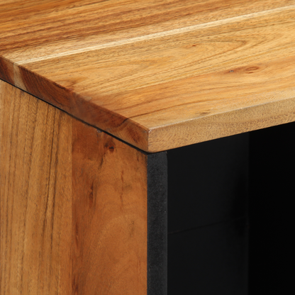 Skap Tre 80x33x75 cm Massivt Akasietre