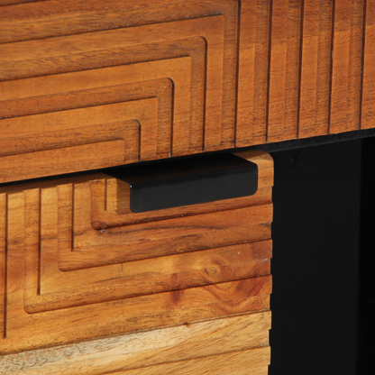 Skap Tre 80x33x75 cm Massivt Akasietre