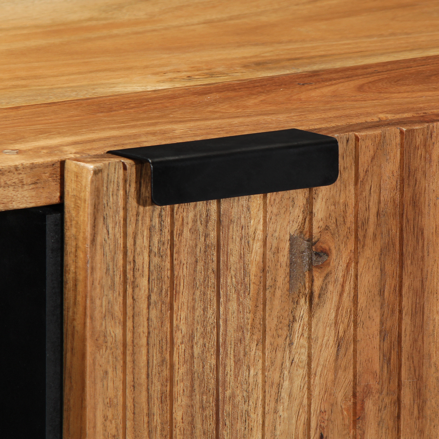 Skap Tre 90x33x75 cm Massivt Akasietre