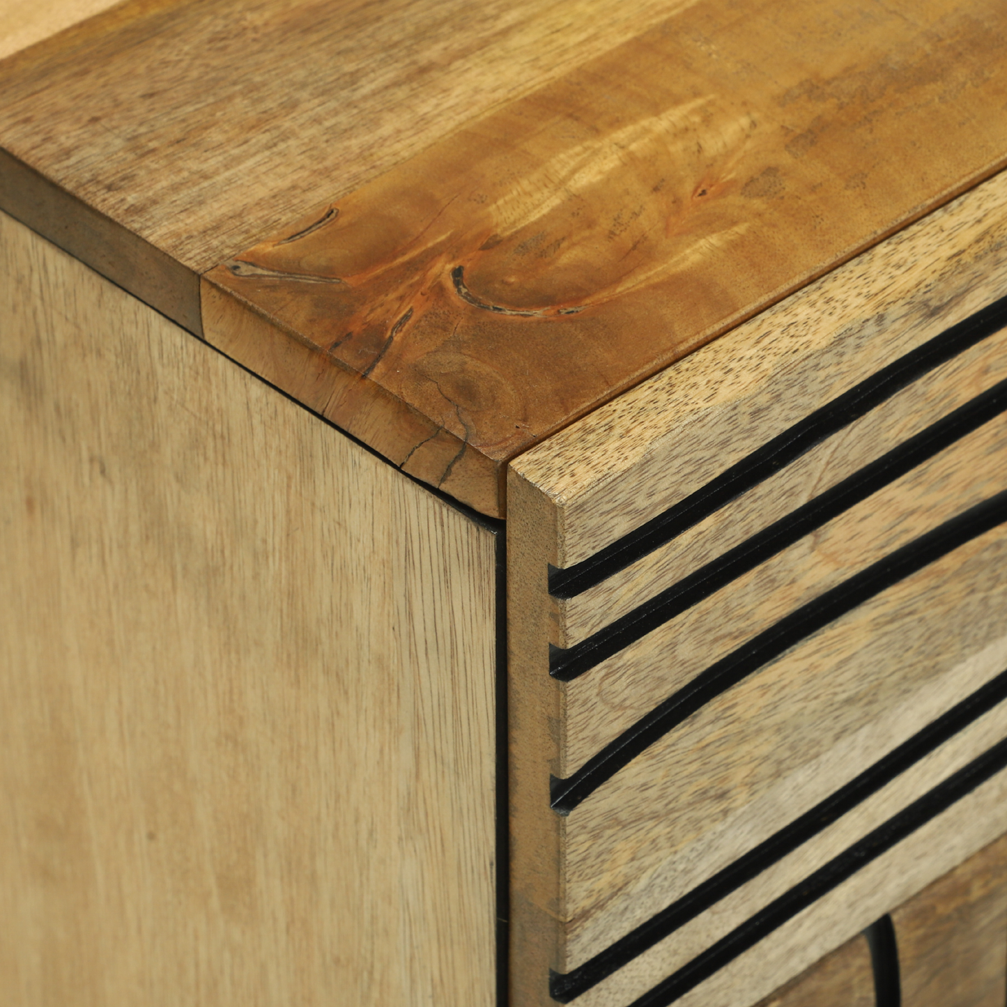 Nattbord Sengbord Tre 50x33x60 cm Solid mangotre