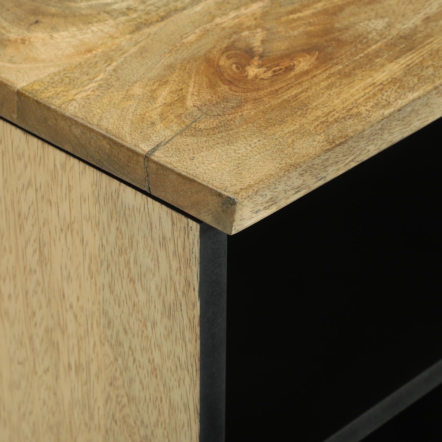 TV-Møbel Brun Media lagringsskap 80 x 33.5 x 46 cm heltre mango