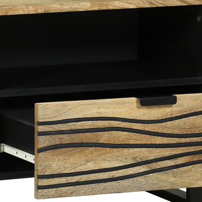 TV-Møbel Brun Media lagringsskap 80 x 33.5 x 46 cm heltre mango