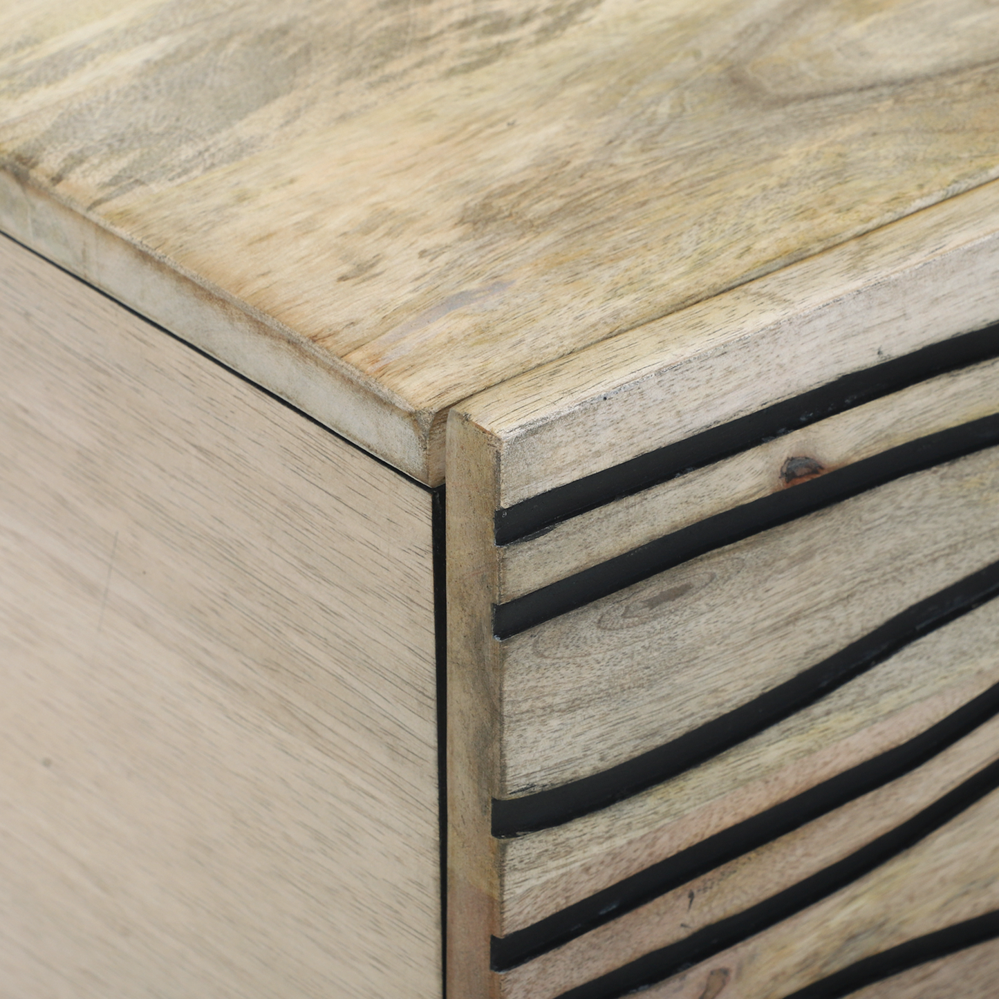 Salongbord Sofabord Hvit med hylle med lagring med dør Svart 100 x 50 x 40 cm