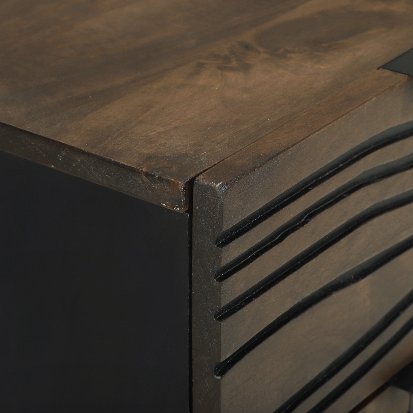 Nattbord Sengbord Tre med skuff Valnøtt 40 x 33.5 x 46 cm