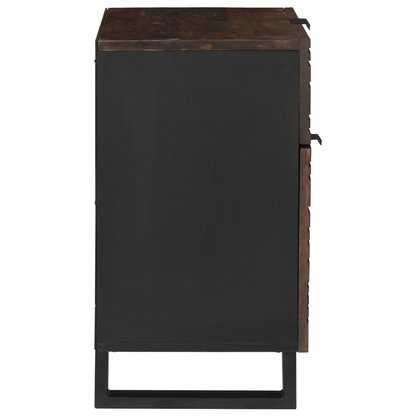 Nattbord Sengbord Tre 50x33x60 cm Massivt Tre Valnøtt