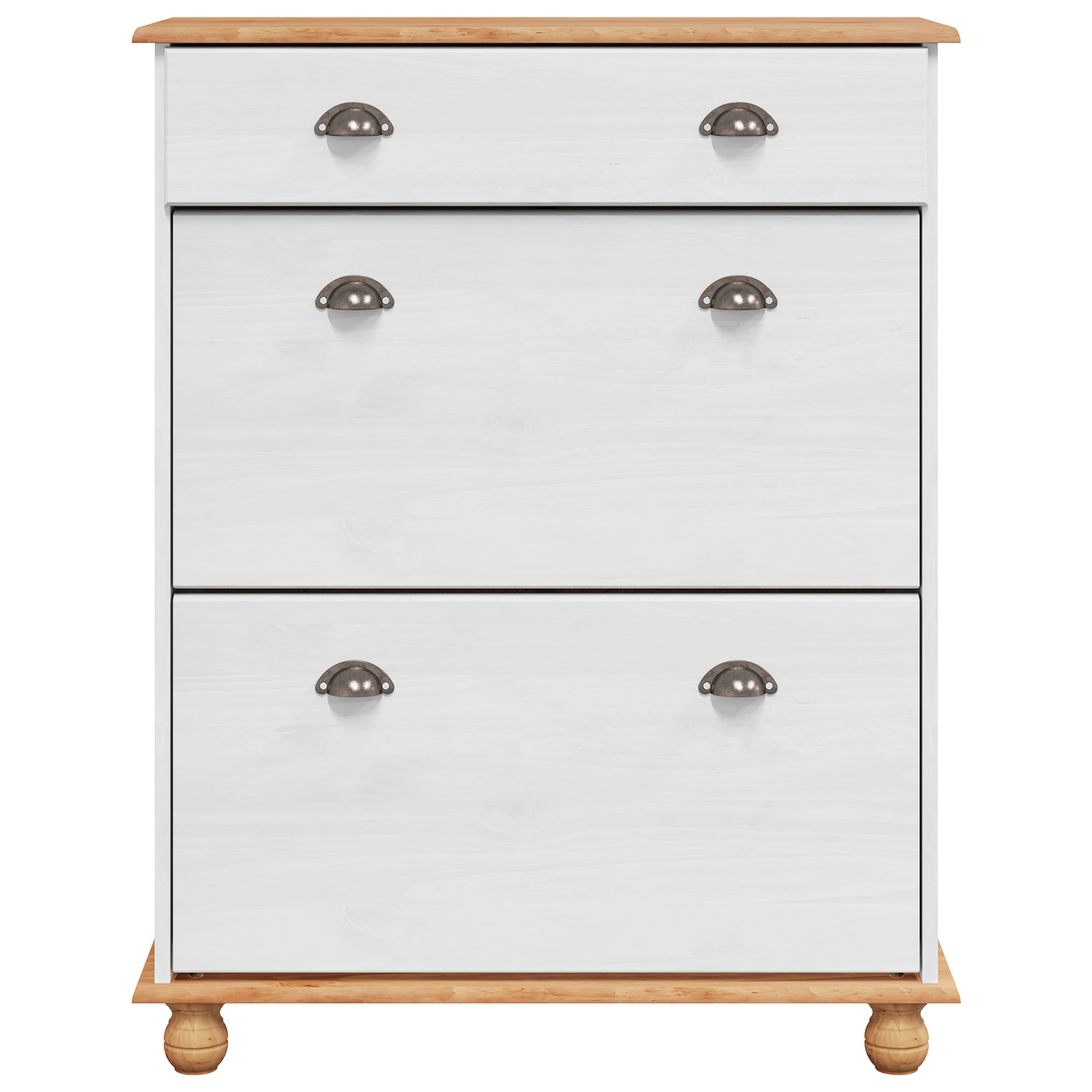 Skoskap Skohylle Skobenk Hvit ASKIM 85x35x108 cm Solid Tre Furu