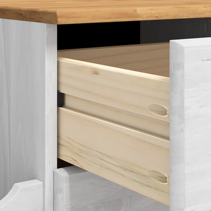 Sittebenk inngangslagringsbenk ASKIM Hvit 100x39x62 cm solid Tre furu