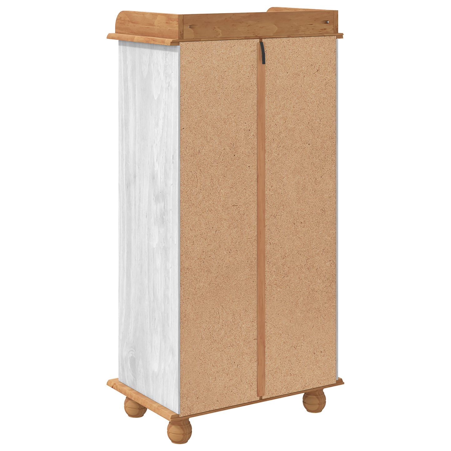 Vinstativ Vinskap "ASKIM" med 12 Flaskeholdere Hvit Solid Tre Furu