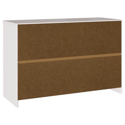 Skjenk Hvit "DRAMMEN" 114x43x75,5 cm Solid Tre Furu