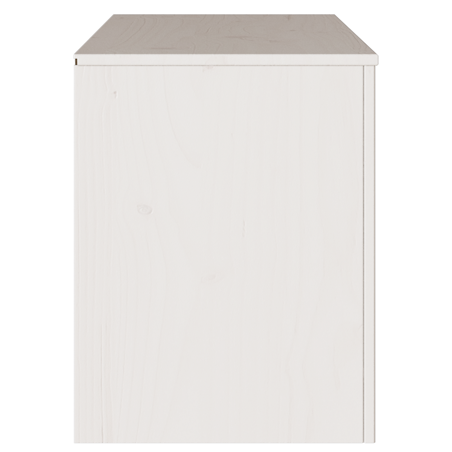 TV-Møbel Hvit TV-stativ DRAMMEN 99x43x55 cm Solid Tre Furu