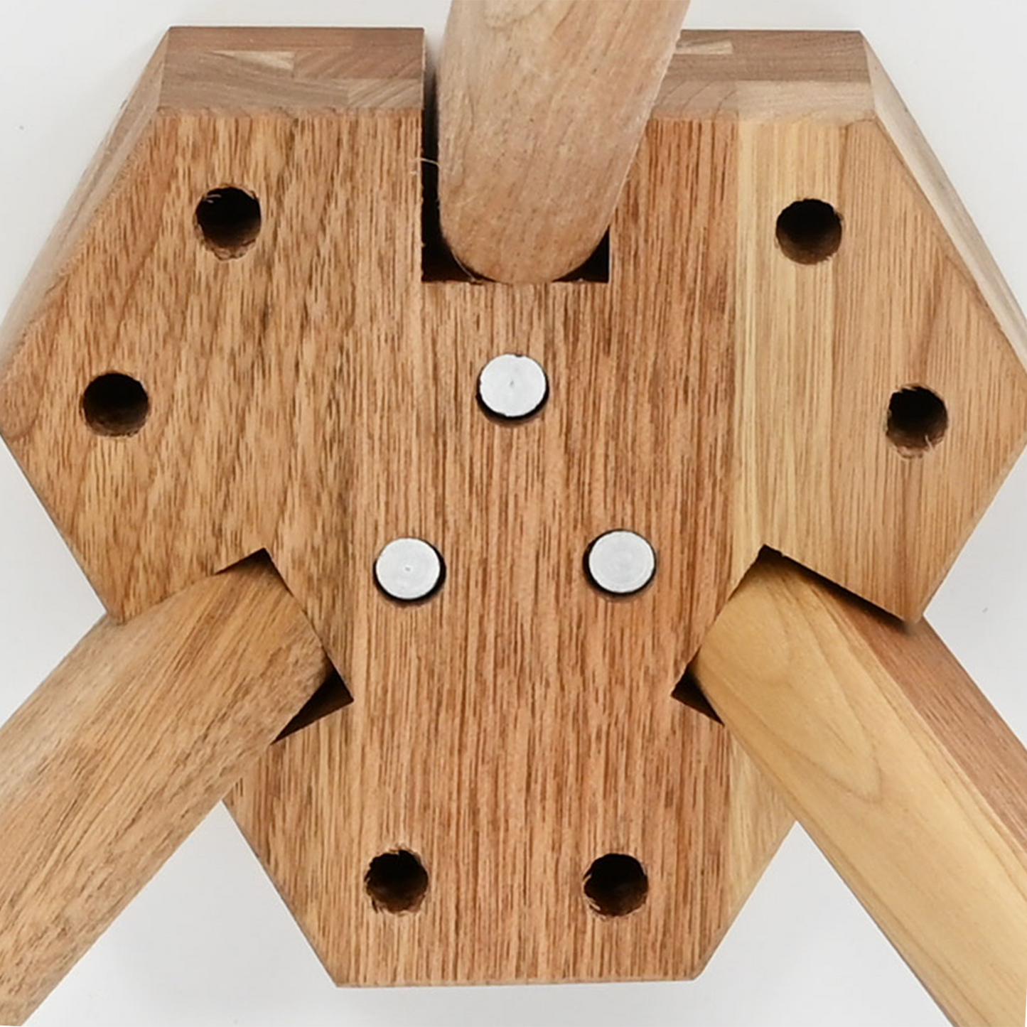 Salongbord Sofabord Hvit i solid tre, valnøtt