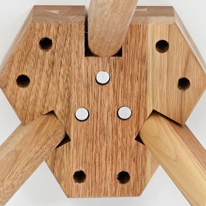 Salongbord Sofabord Hvit i solid tre, valnøtt